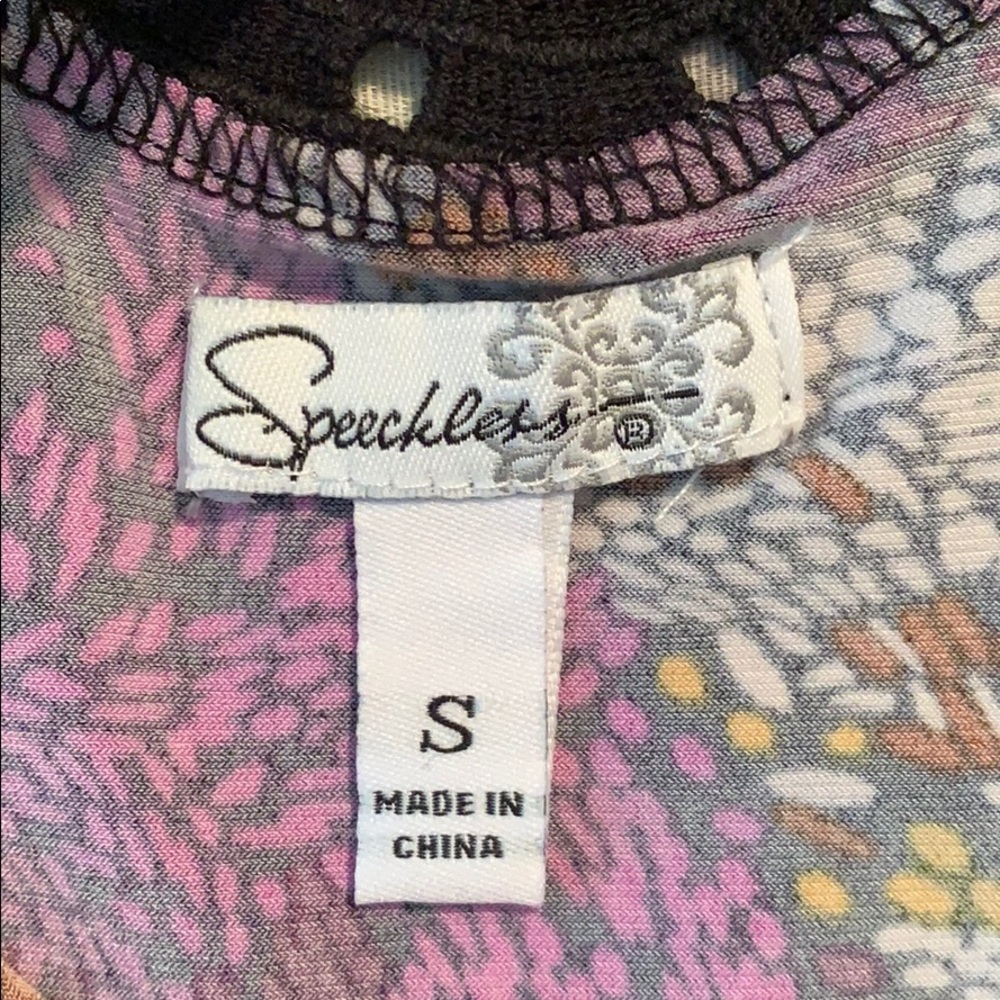 Speechless Lacy Tank with Colorful Print - Picture 3 of 5